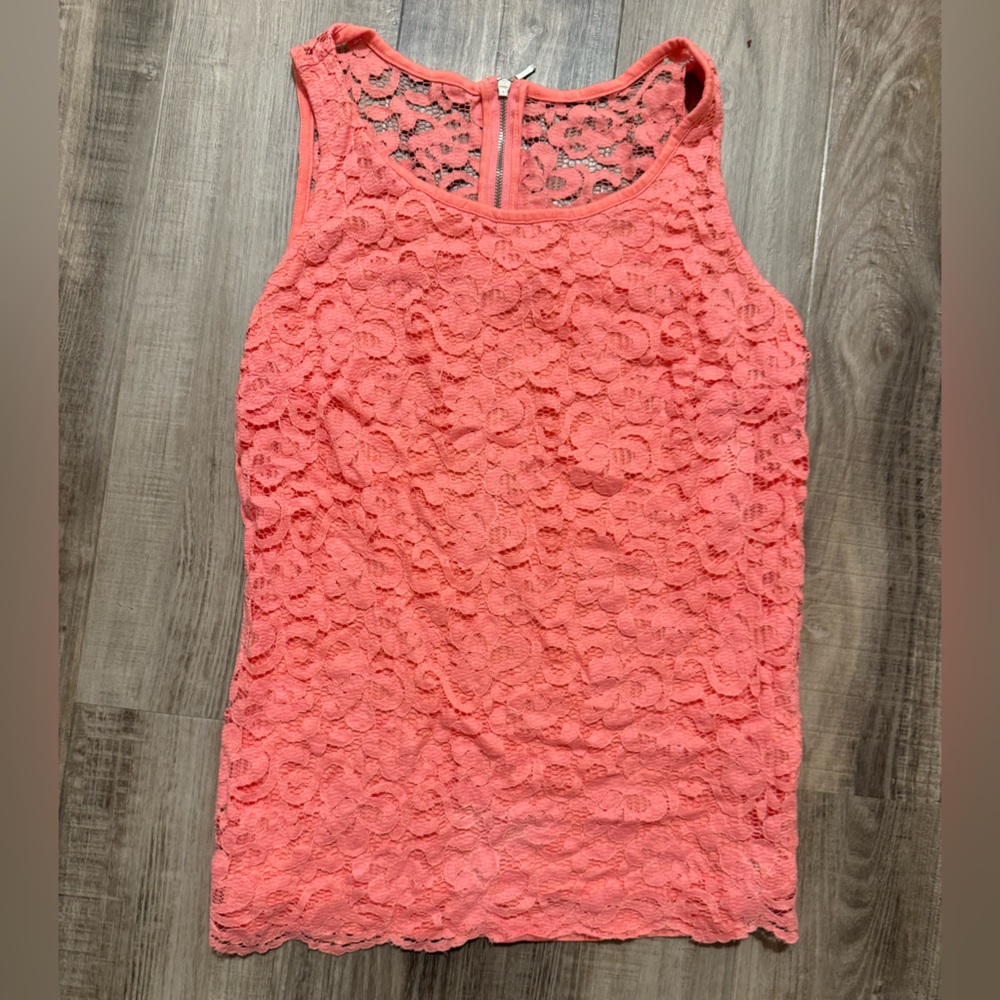 Lace Lined Tank Top